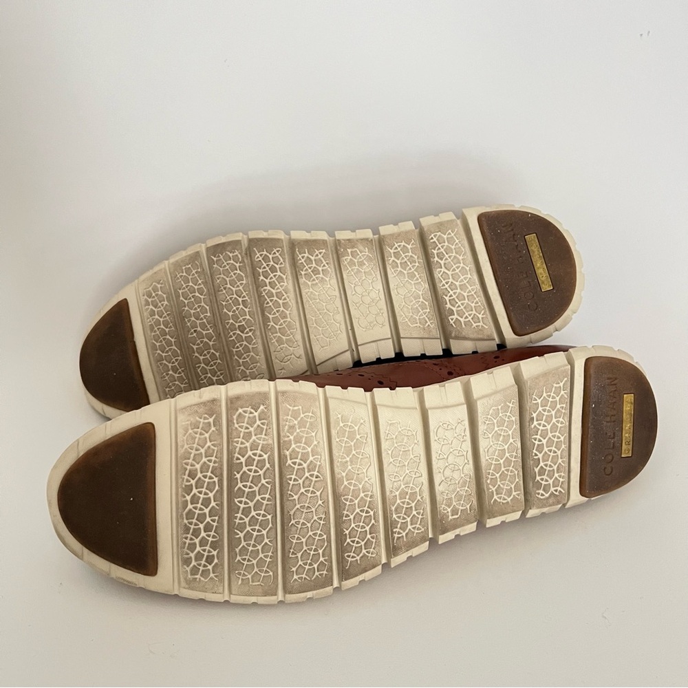 Cole Haan Brown Leather Wingtip Sneakers - Picture 6 of 6
